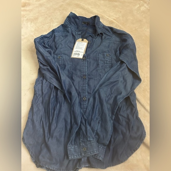 Prana Tops - Prana Women’s Blue Button-Up Updrift Top